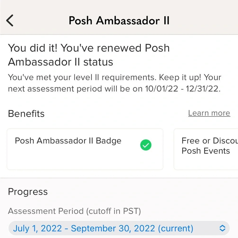🌟🌟🌟  POSH AMBASSADOR II 🌟🌟🌟 again!